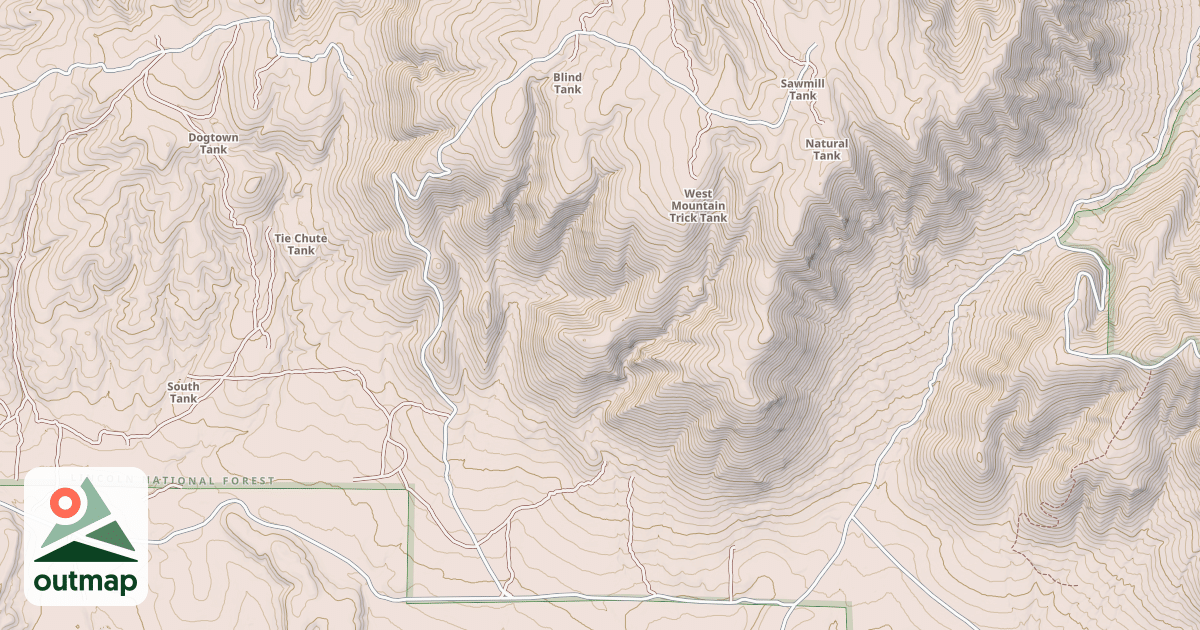 Map of WEST MTN