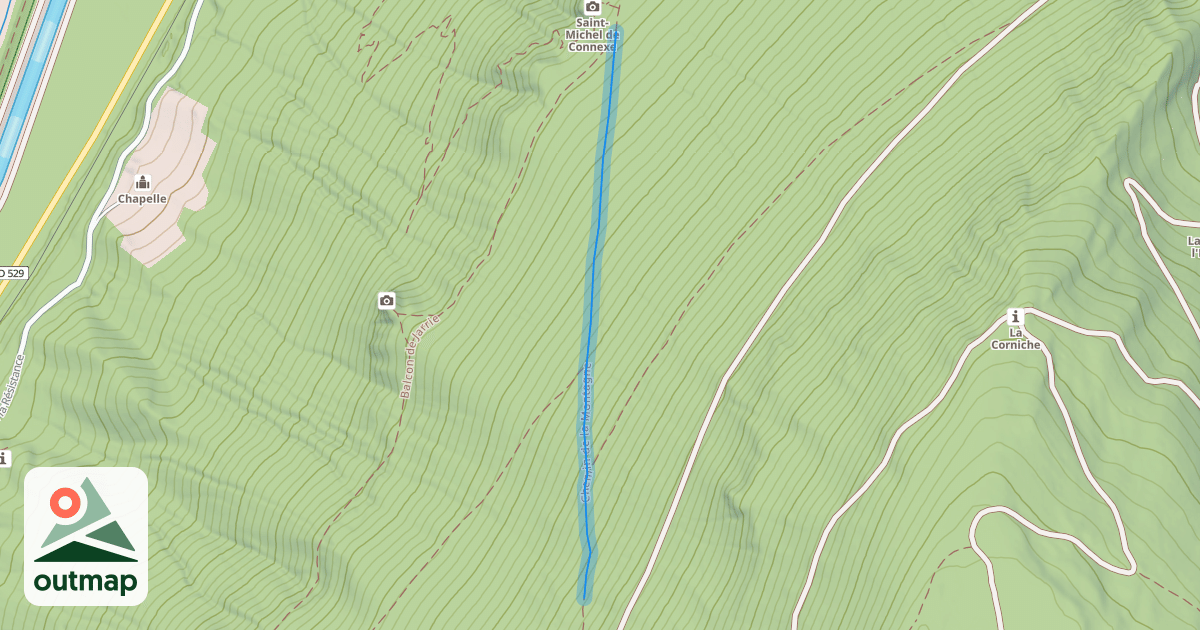 Map of Chemin de la Montagne