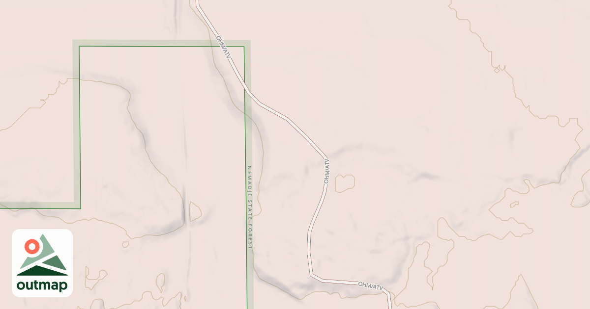 Map of Matthew Lourey State Trail