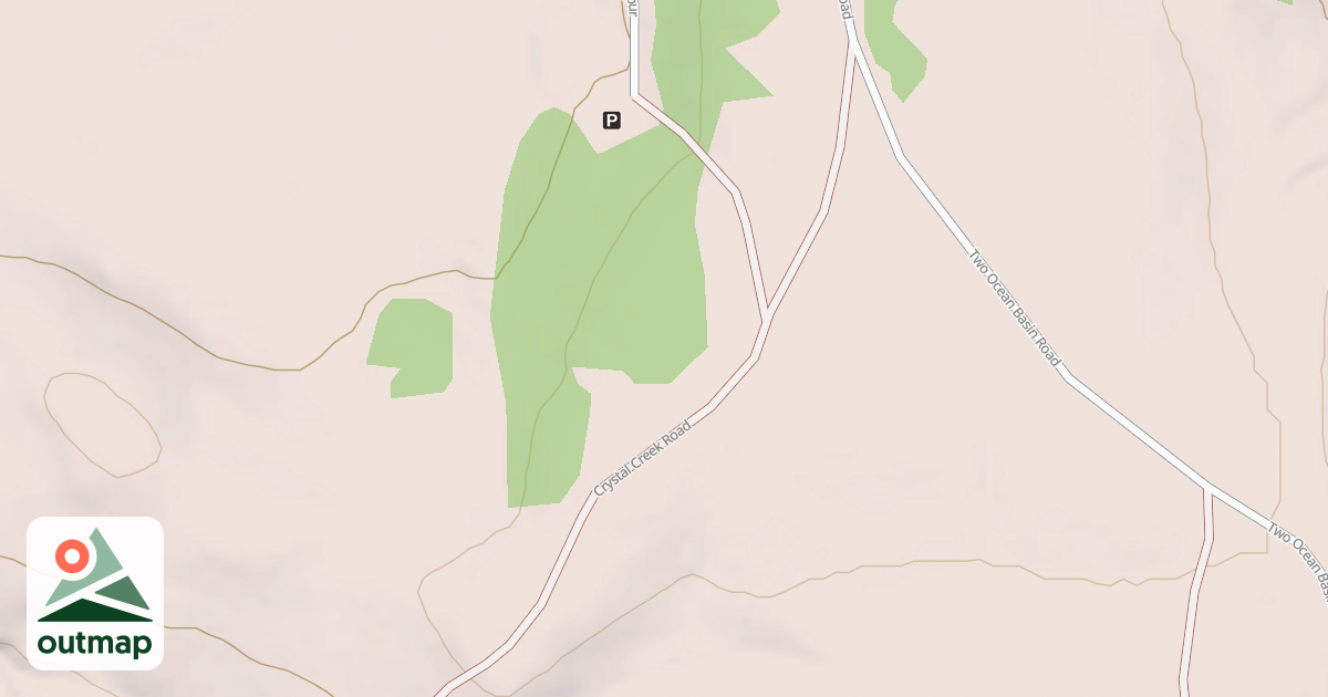 Map of CRYSTAL CREEK