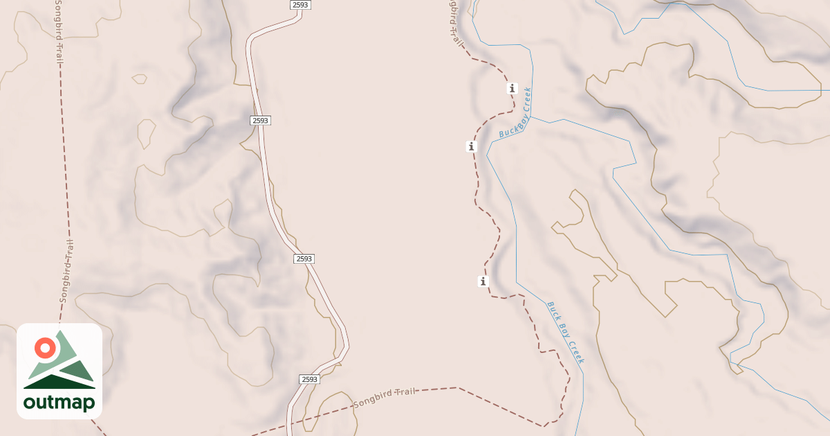 Map of BUCK SPUR WEST A