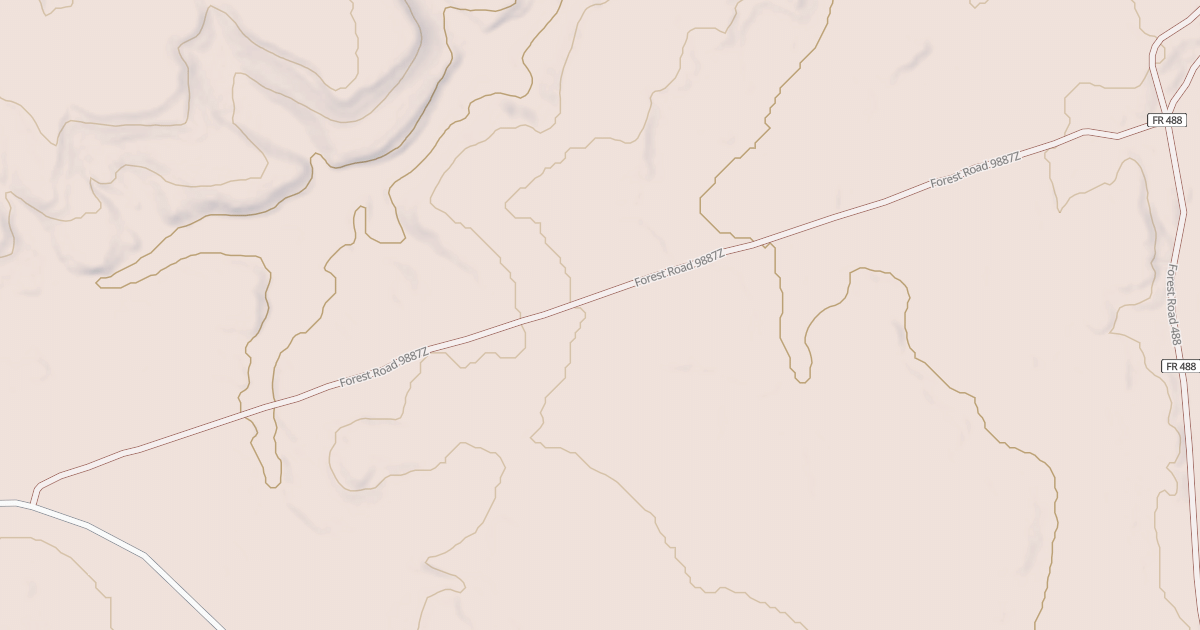 Map preview of USFS National Forest System Roads {DF6BFC89-4561-4F4D-B6AC-524AECB74487}