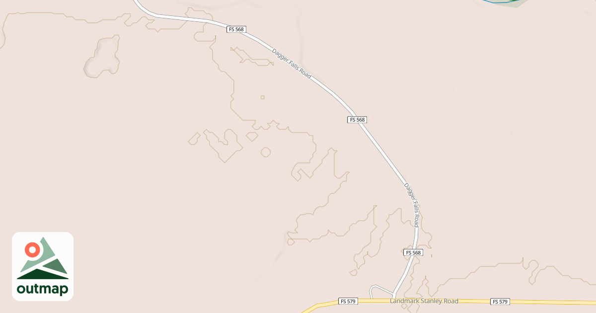 Map of DAGGER FALLS