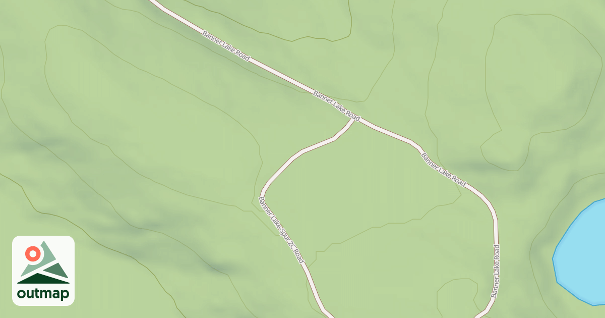 Map of BANNER LAKE-SPUR 2C