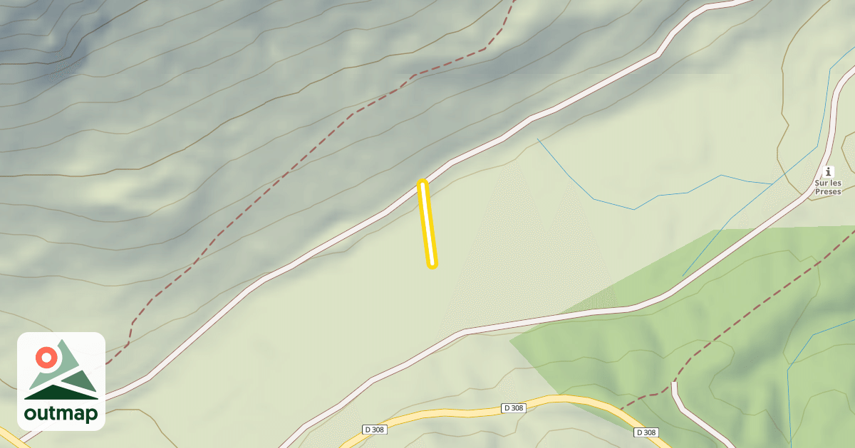 Map of Chalet Blanc