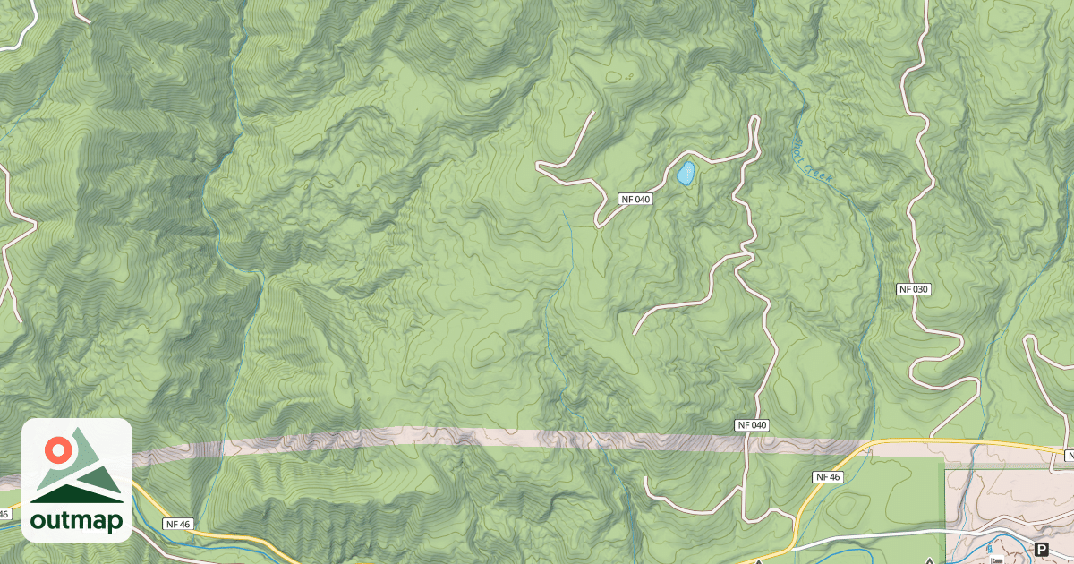 Map of SHORT MOUNTAIN ROAD