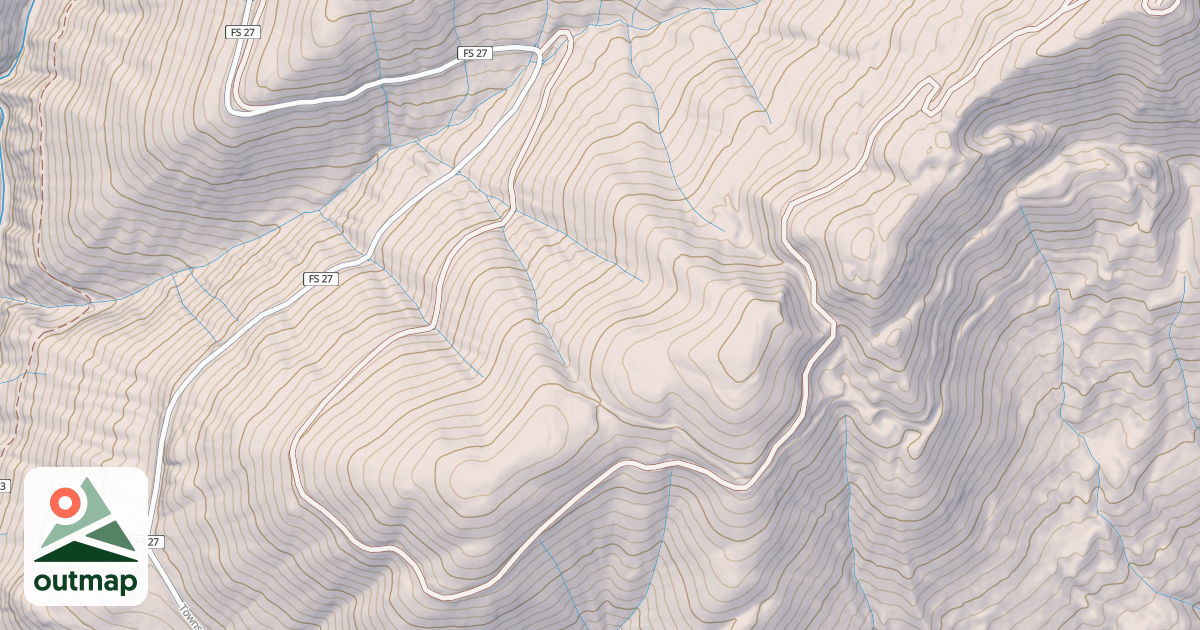 Map of USFS Motor Vehicle Use Map Roads {A661D543-3B60-4B85-8046-191145B7581C}