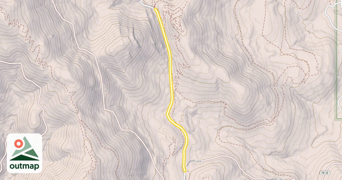 Map of Thompson Road