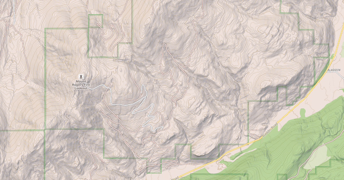 Map preview of ROGER MTN