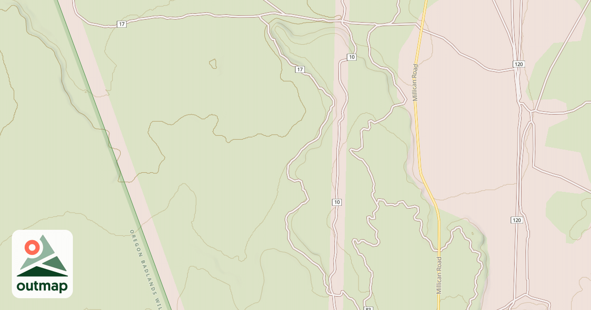 Map of Millican Plateau Tr 17