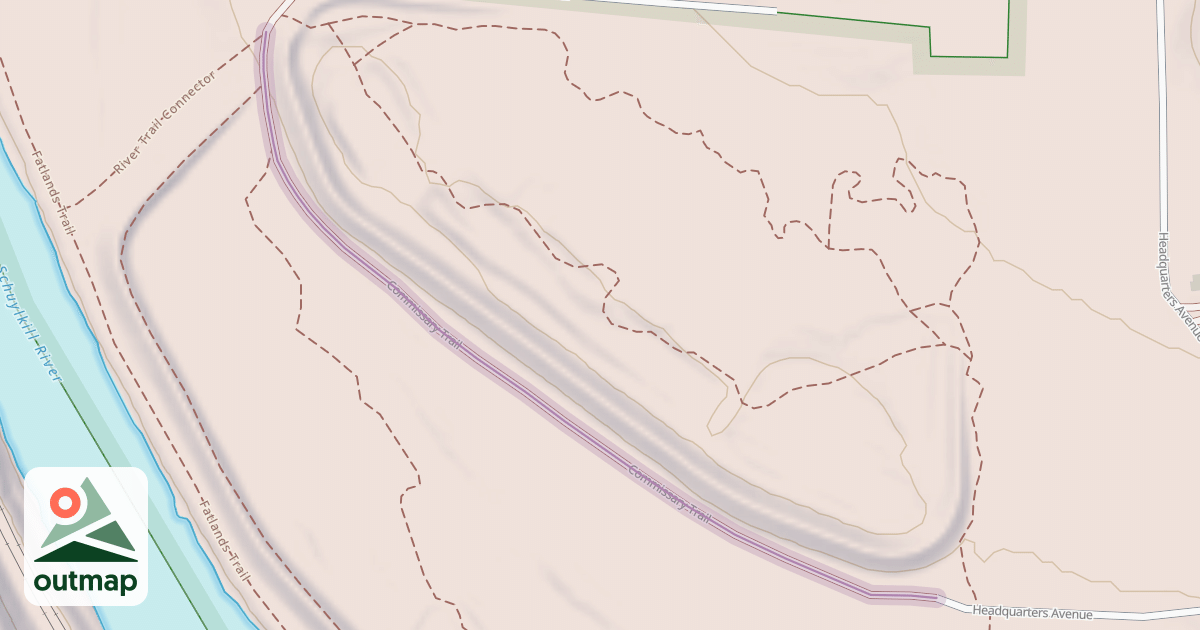 Map of Commissary Trail