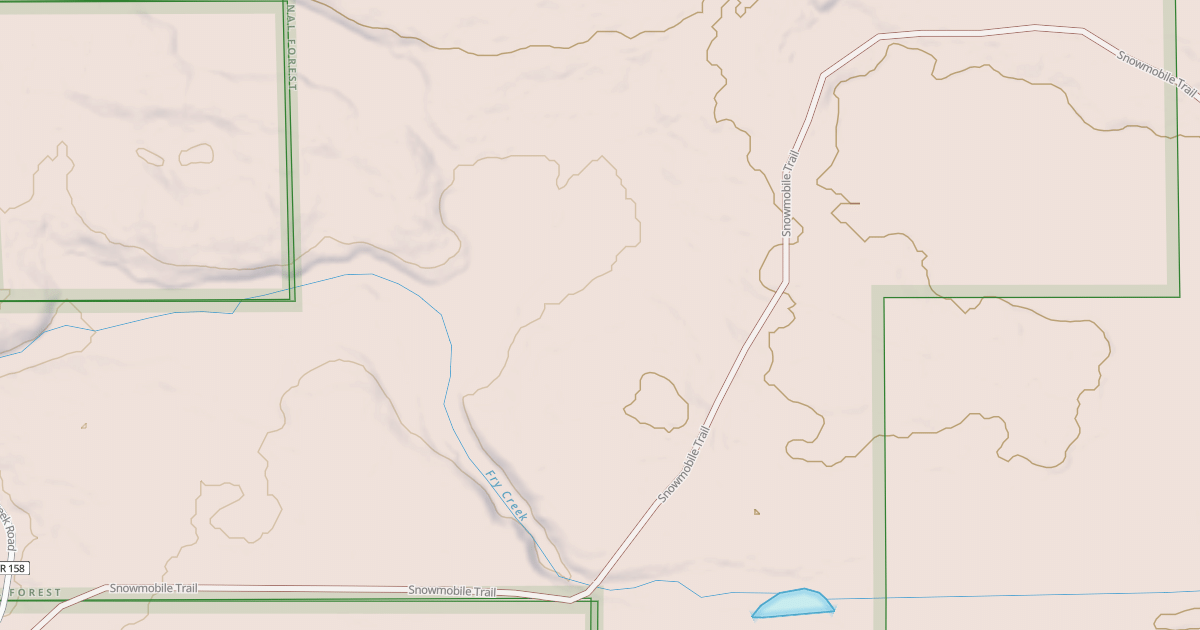 Map preview of EXPRESSWAY SNOWMOBILE ROUTE