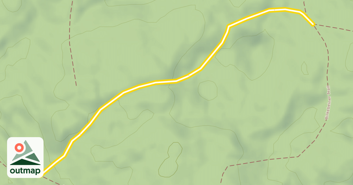 Map of North End Ski Trial