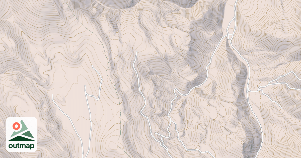 Map of COW FORK BENCH