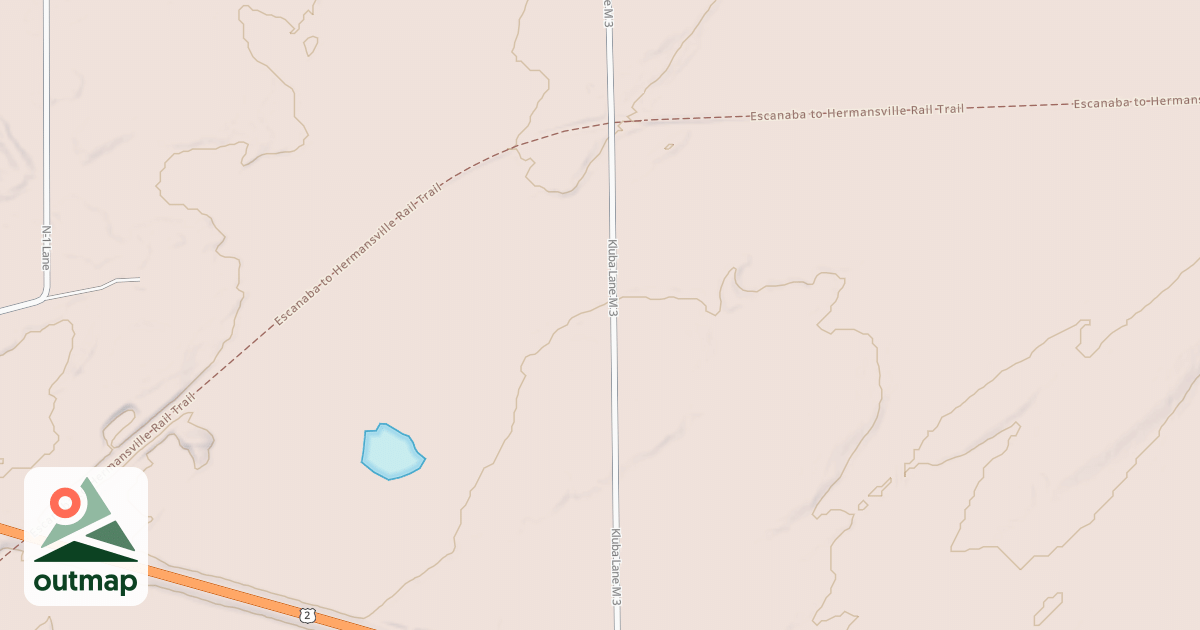 Map of Escanaba To Hermansville State Trail
