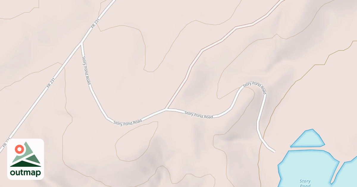 Map of STORY POND