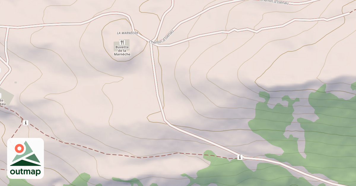 Map of (abandonné) piste