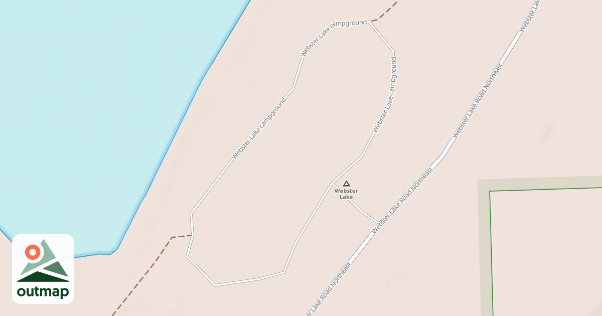 Map of WEBSTER CAMP ROAD NORTHEAST