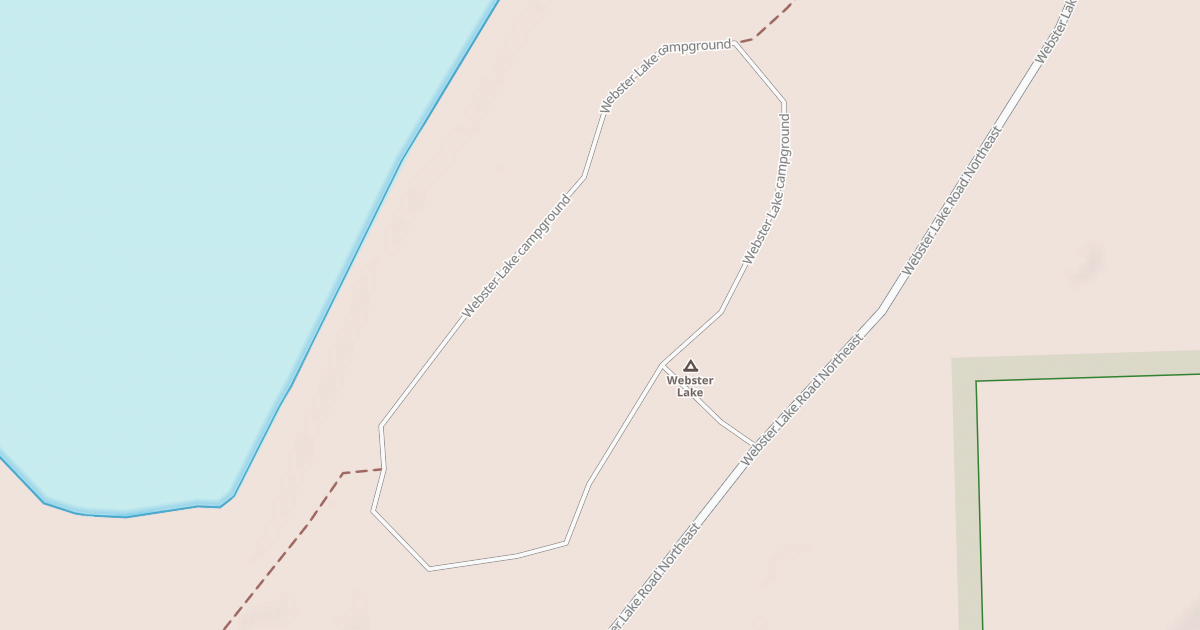 Map preview of WEBSTER CAMP ROAD NORTHEAST
