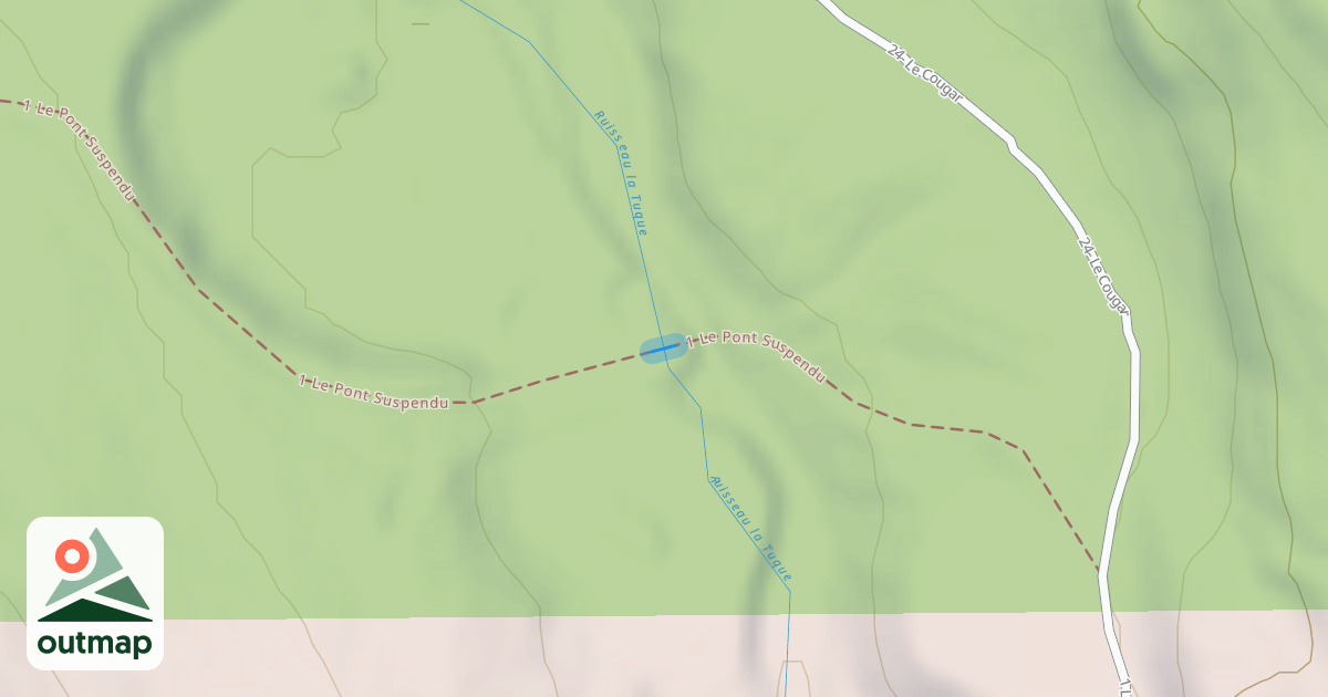 Map of 1 Le Pont Suspendu