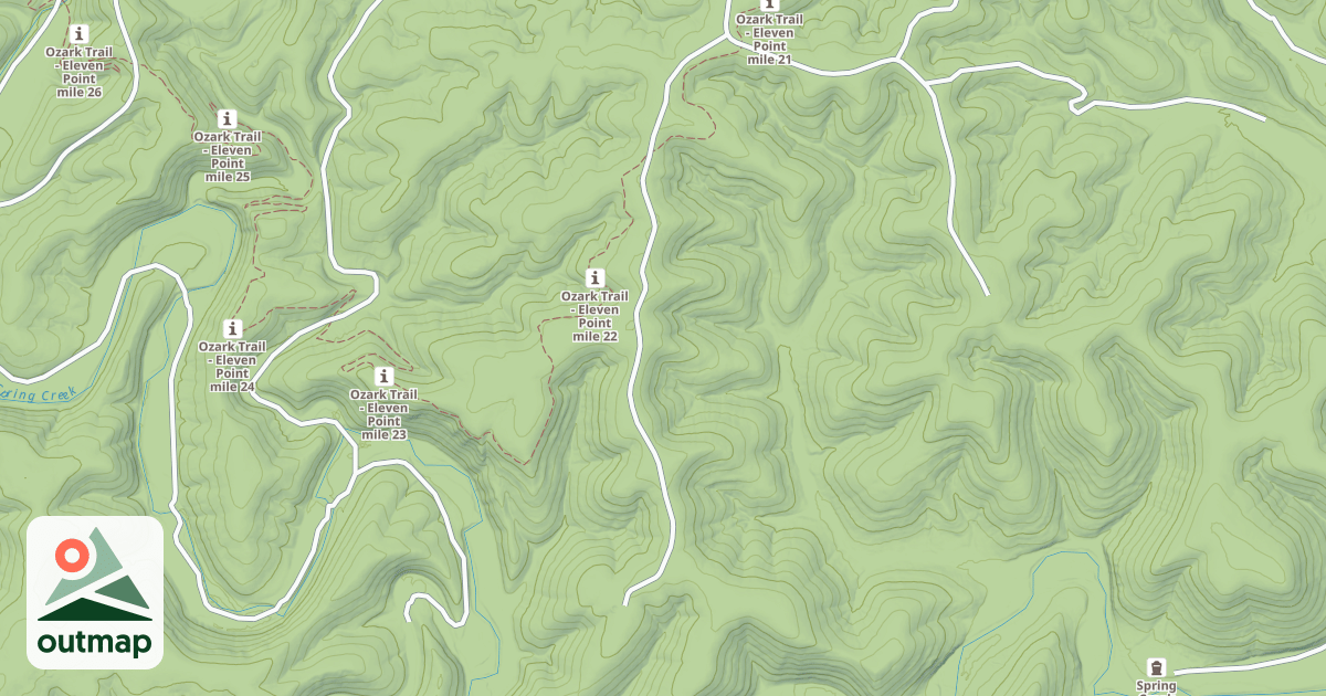 Map of BRUSH CREEK