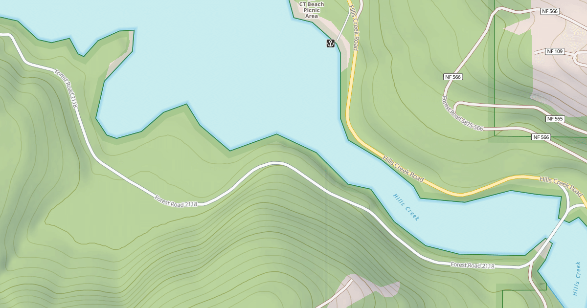 Map preview of EAST SHORE ROAD