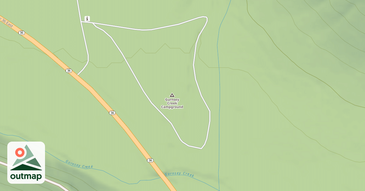 Map of GURNSEY CREEK CG