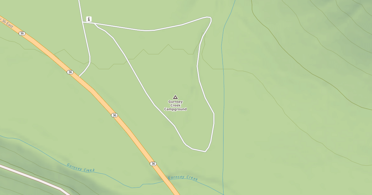 Map preview of GURNSEY CREEK CG