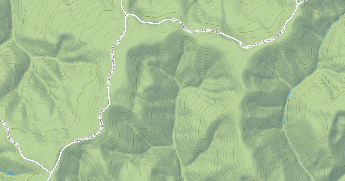 Map preview of USFS National Forest System Roads {5BD16575-2E3D-4B86-B055-8B126F8129CC}
