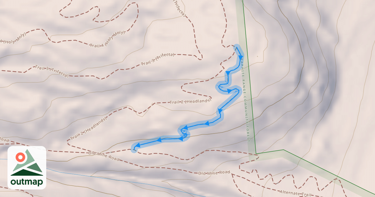 Map of Trail 10 (Shred Buzz)