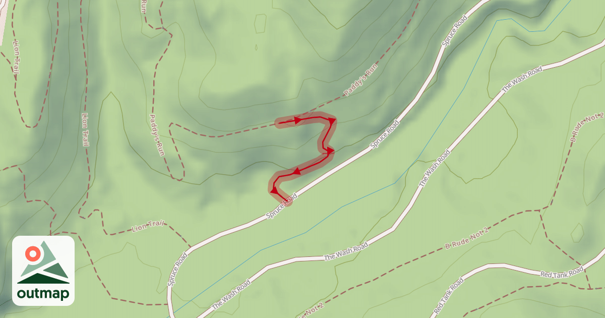 Map of Paddy's Run