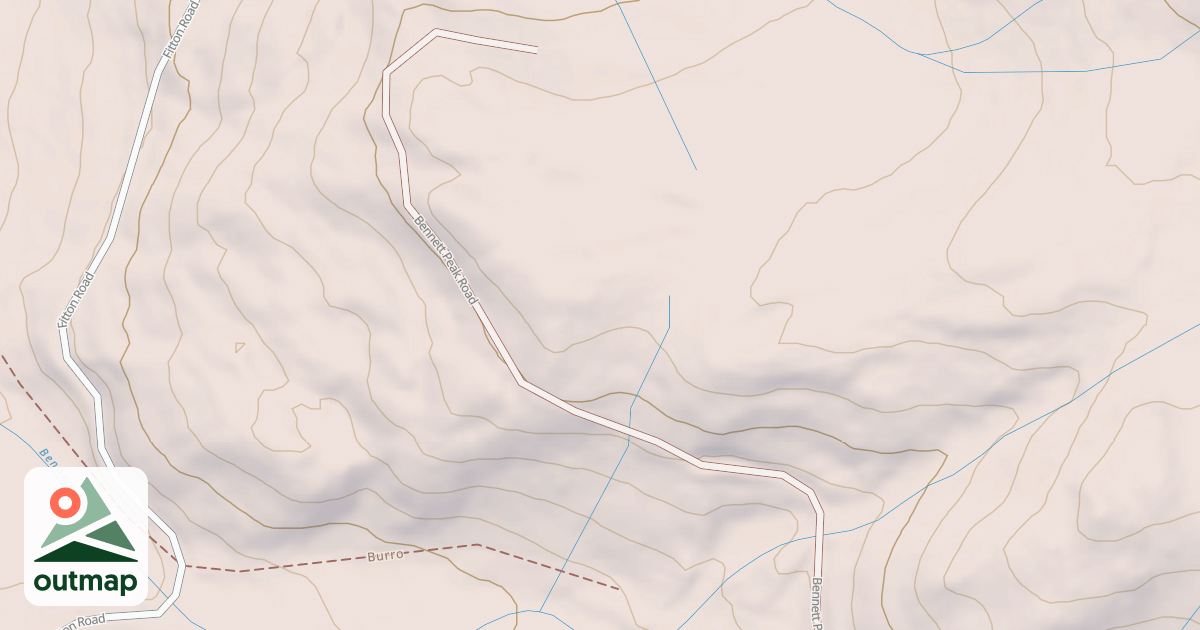 Map of BENNETT PEAK