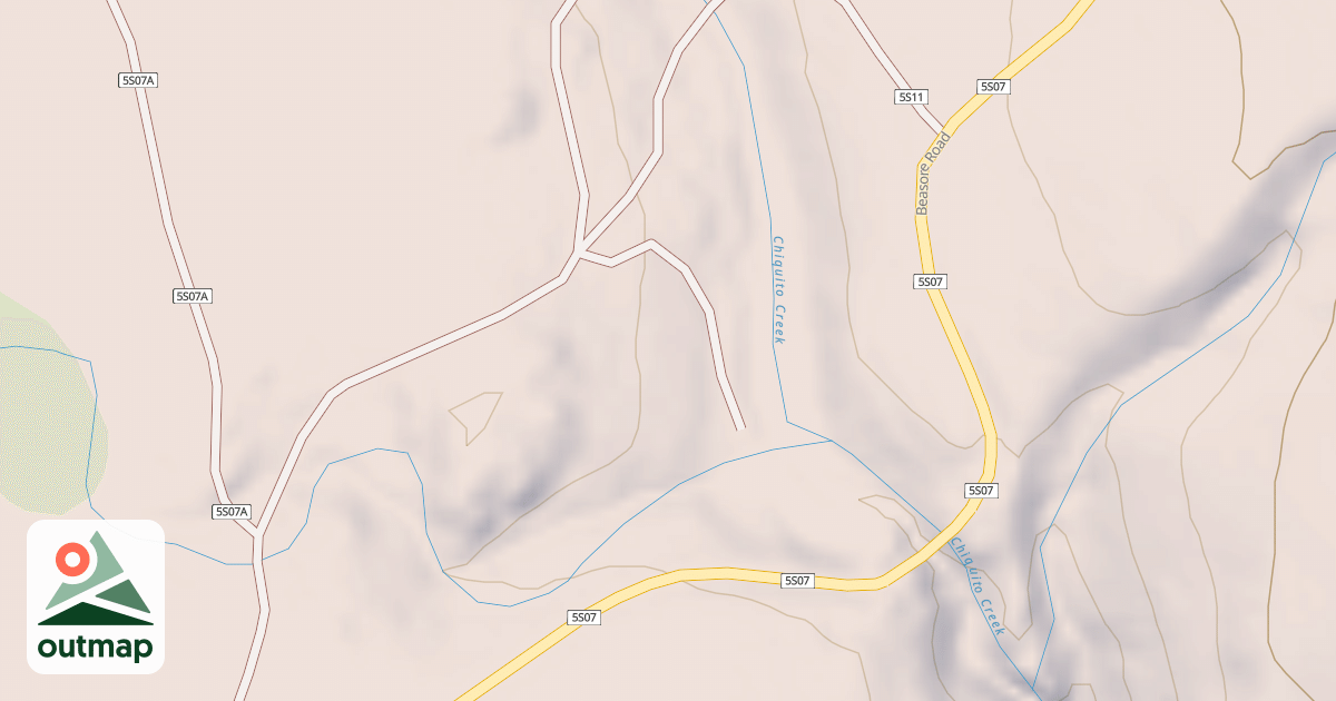 Map of BEASORE A SPUR T1