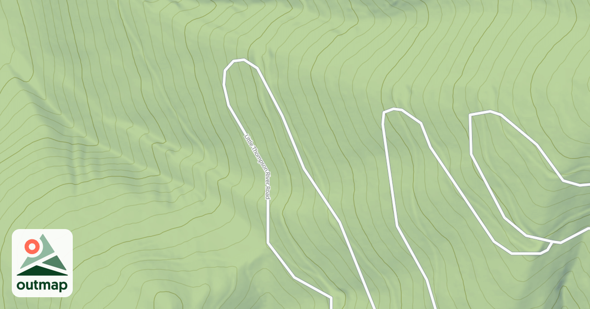 Map of LITTLE THOMPSON PEAK