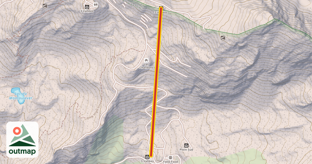 Map of 3 Vallées