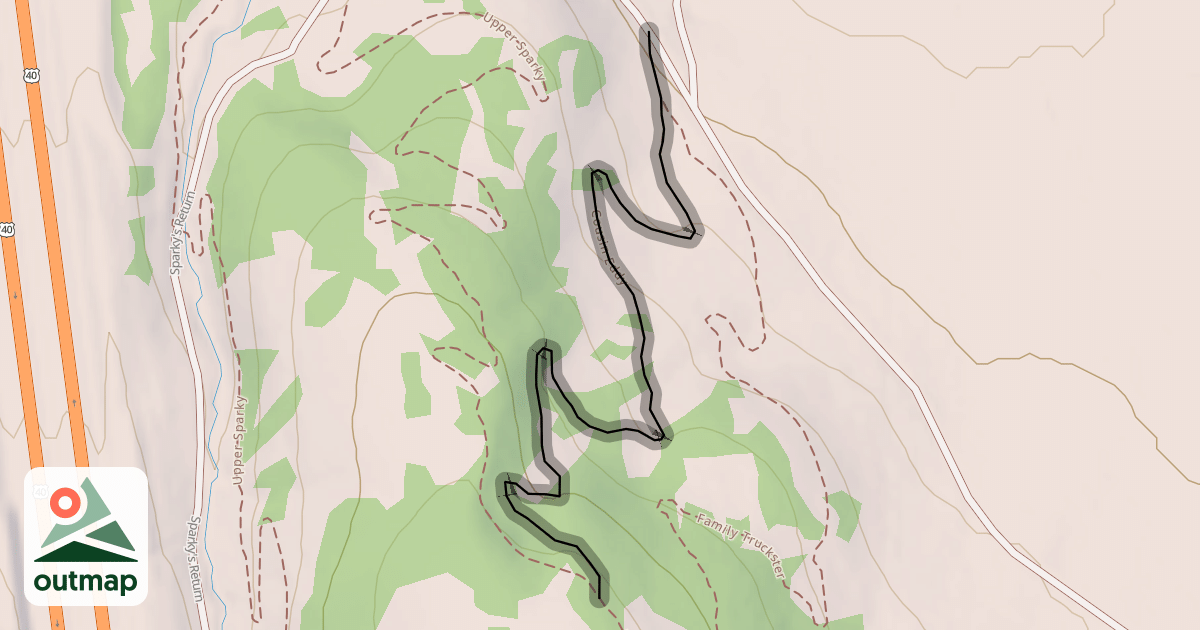 Map of Cousin Eddy Trail