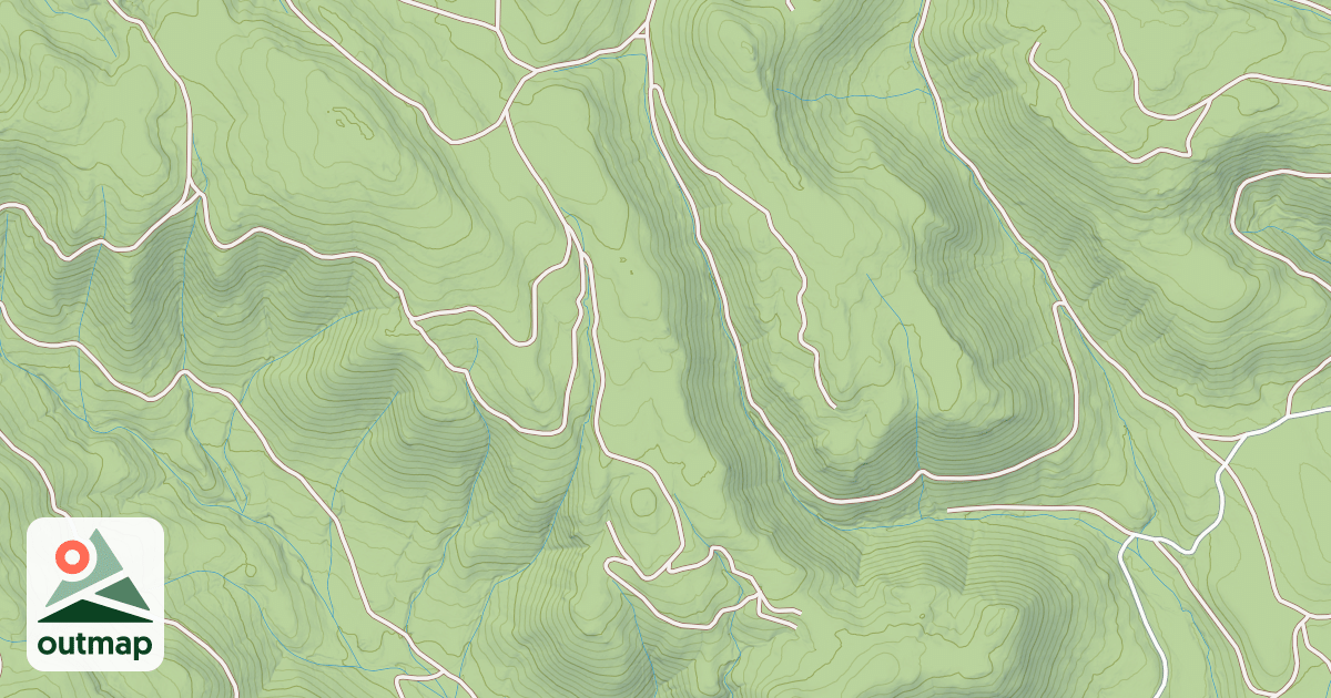Map of MILL CREEK PLATEAU