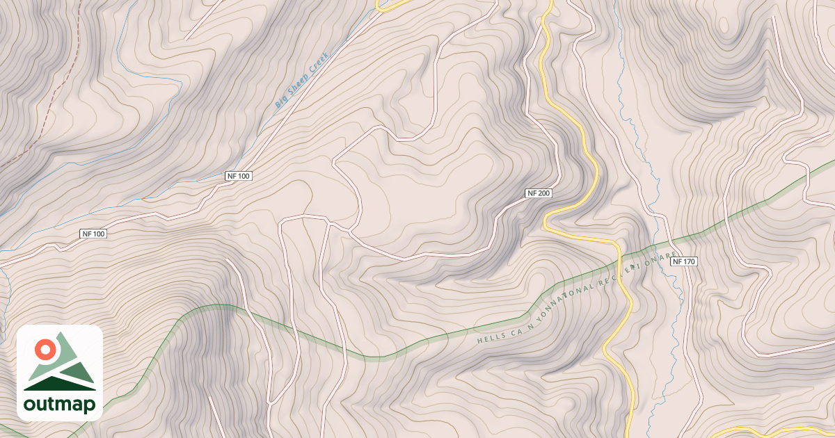 Map of S393E NEBO SPUR