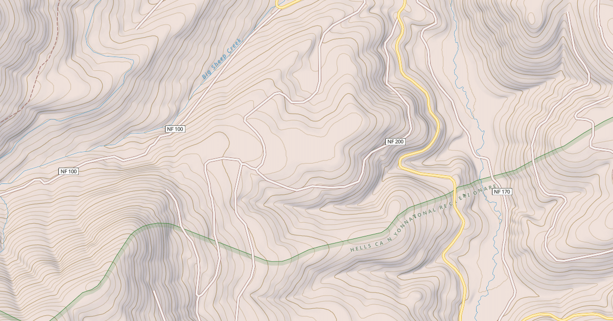 Map preview of S393E NEBO SPUR