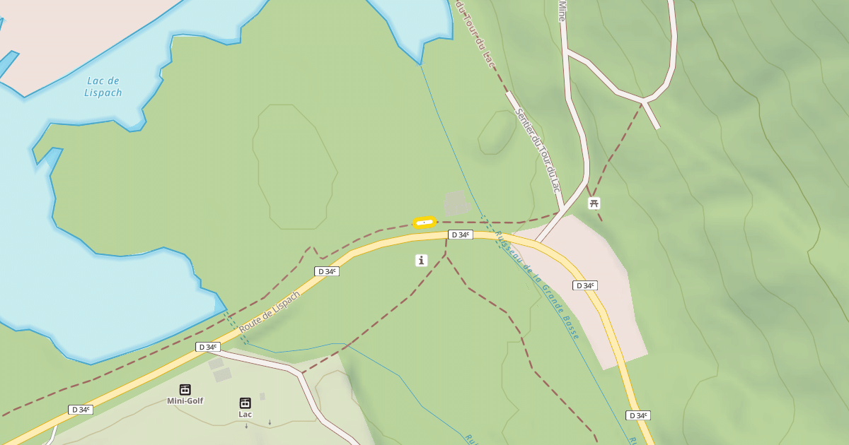 Map preview of Sentier du Tour du Lac