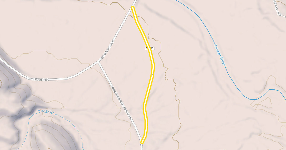 Map preview of Twisp River Trail