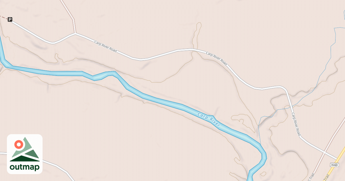 Map of CARP RIVER