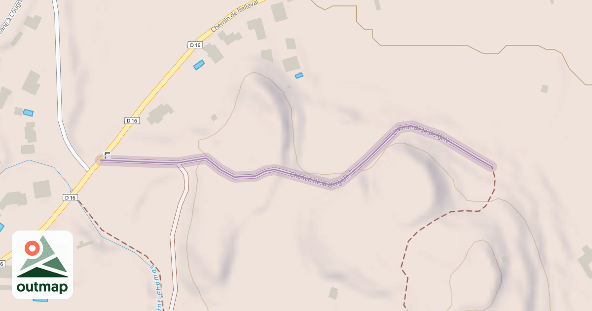 Map of Chemin de la Bergère