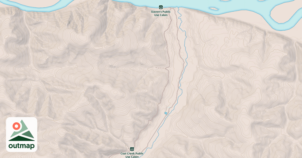 Map of Coal Creek Upper Road