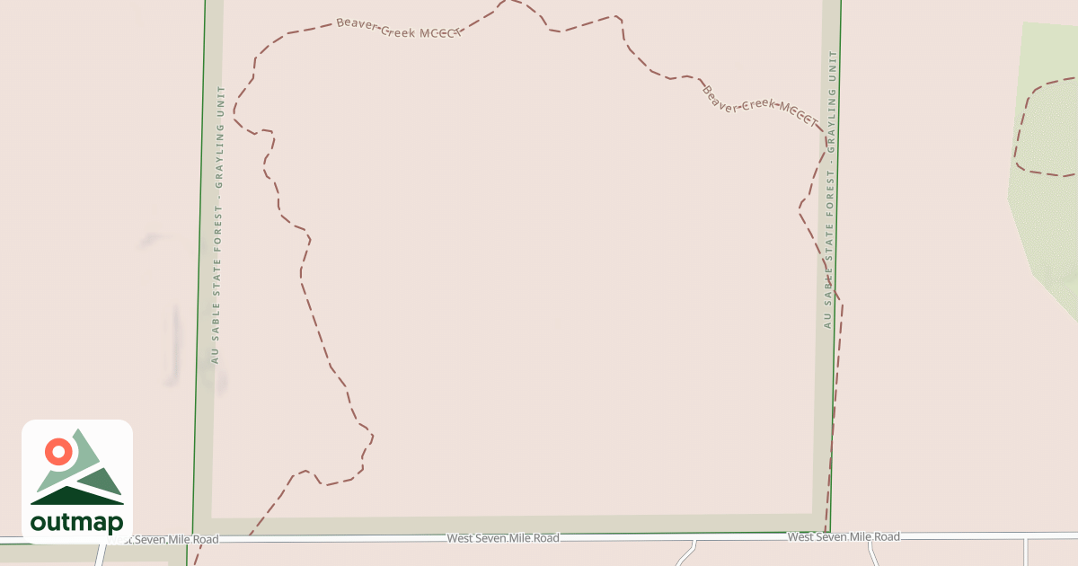 Map of Beaver Creek Trail Mccct