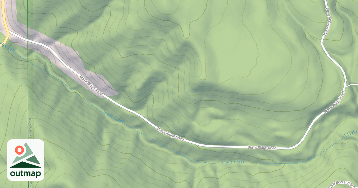 Map of BURNT RIDGE