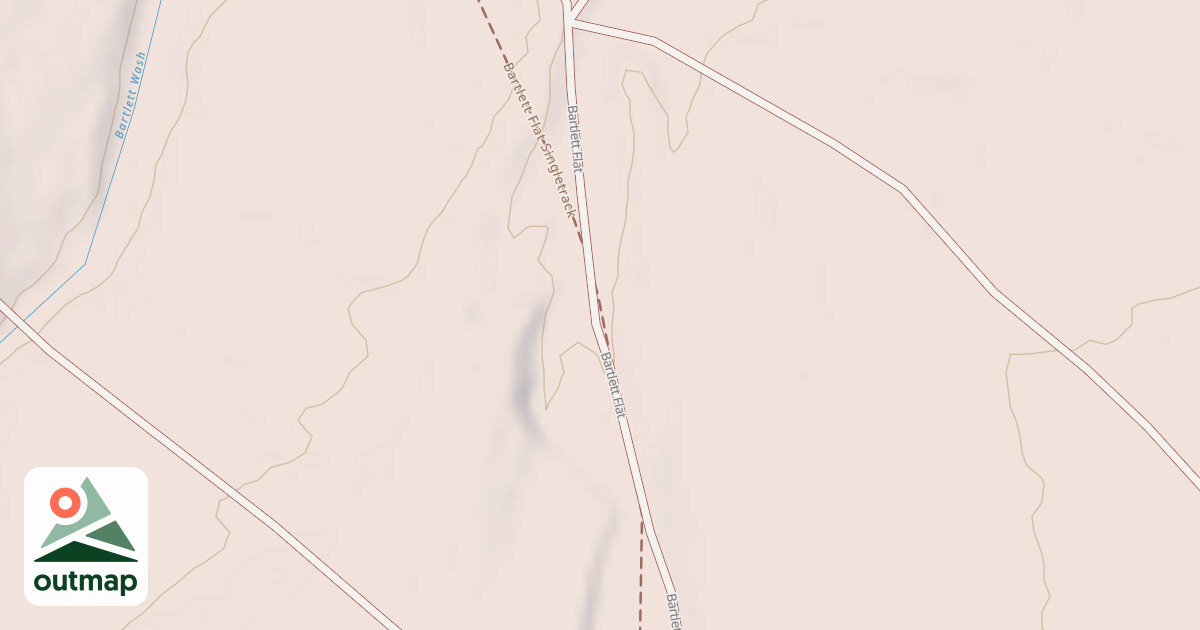 Map of Bartlett Flat Singletrack