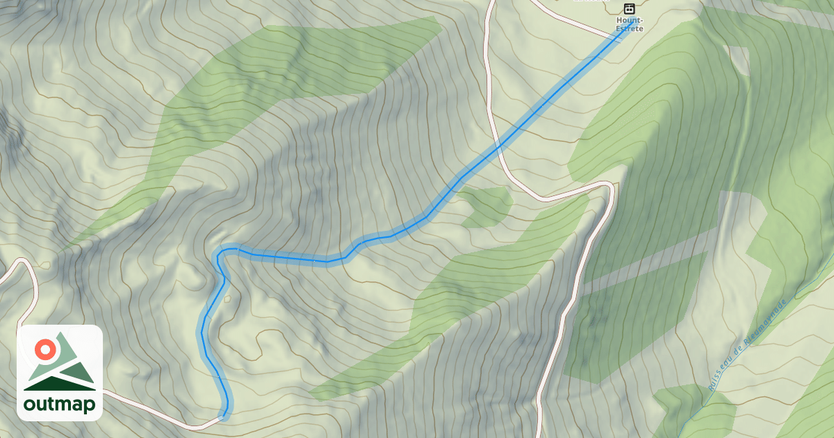 Map of Hount-Estrete