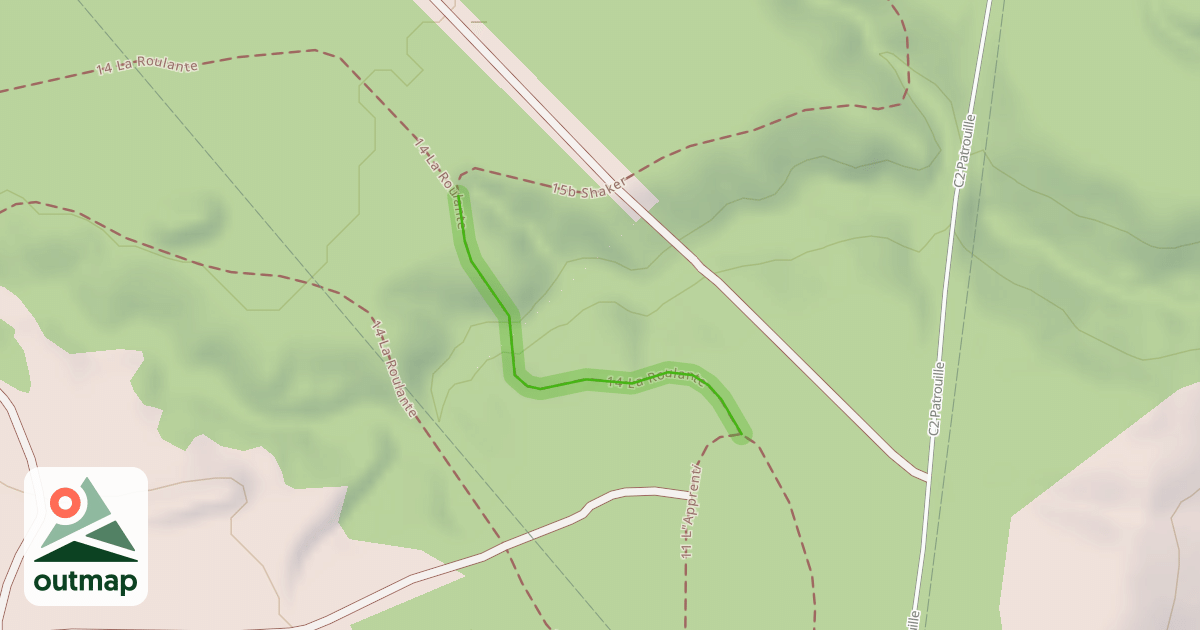Map of 14 La Roulante