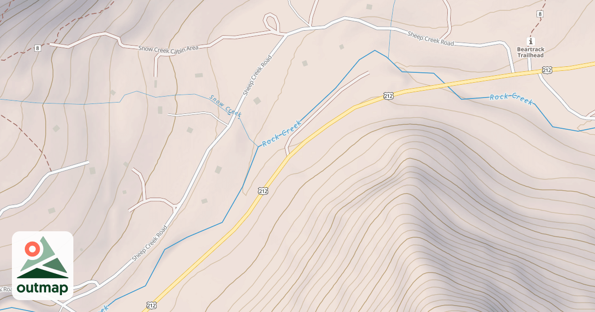 Map of SNOW CR/SHEEP CR SUMMER HOMES